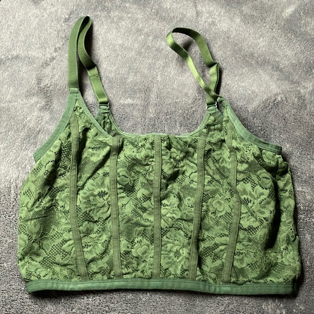 Green Lace Bralette